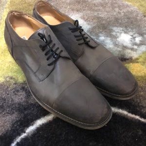Gray Leather Dress Shoes